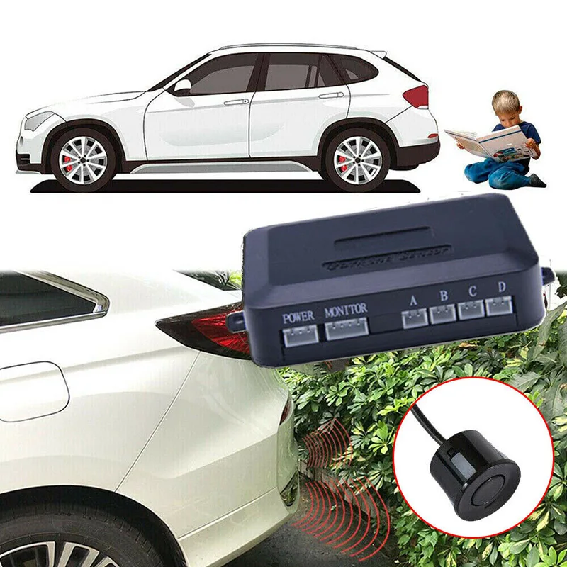 Авто парктроник светодиодный парковка Сенсор с 4 s обратный резервный радар