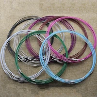 10pcs 1mm stainless steel wire cable cord rope chain choker necklace for diy jewelry findings 18 mixed color z952