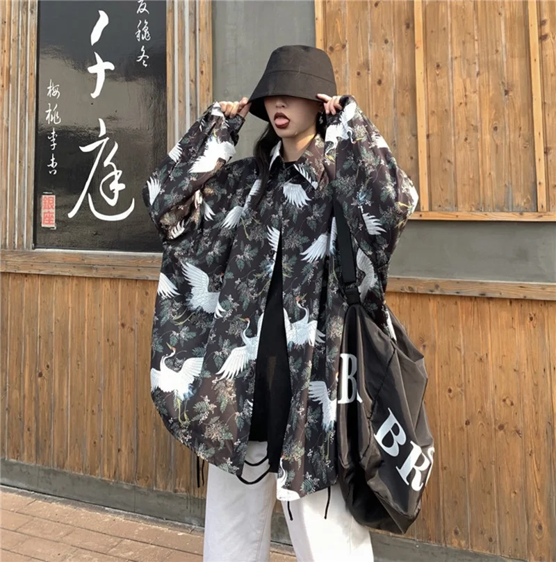 Японское кимоно в стиле Харадзюку шикарный традиционный кардиган юката куртка с