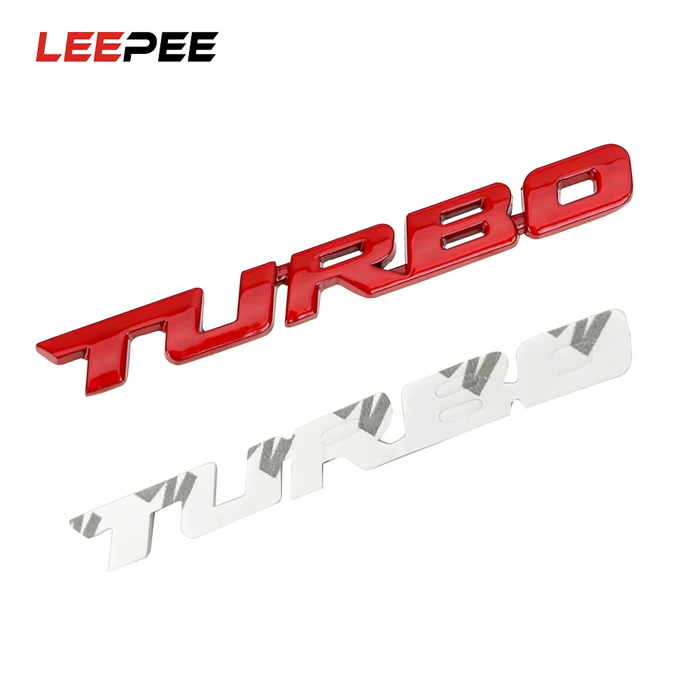 LEEPEE 3D Металлическая Эмблема TURBO для Ford Focus 2 3 ST RS Fiesta Mondeo Автомобильная дверь