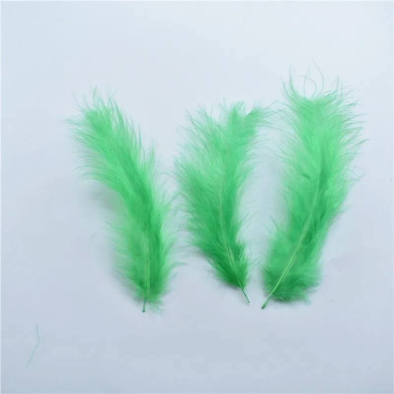 Grass green 100 шт./лот Перья Марабу индейки для рукоделия 10-15 см 4-6 дюймов Свадебные украшения Шлейфы аксессуары для одежды перья фазана - Цвет: Grass green