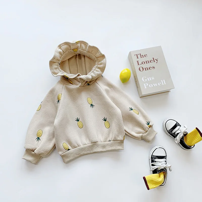 Autumn and Winter Children's Sweater Baby Girl Jacket Kids Girl's Sweatshirts Hooded Tops Children Outfits Clothing