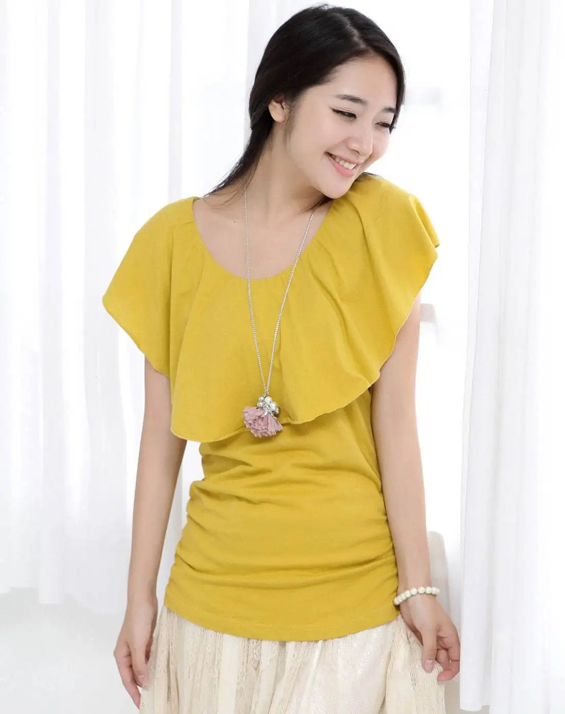 

Fashion Logo Printing T Shirts Women's Short Sleeve Fashion 100% cotton Female T-Shirts beige