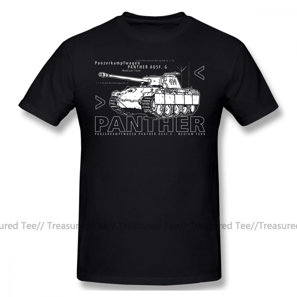 Wehrmacht футболка пантера Танк хлопок забавная уличная короткий рукав печать 6xl