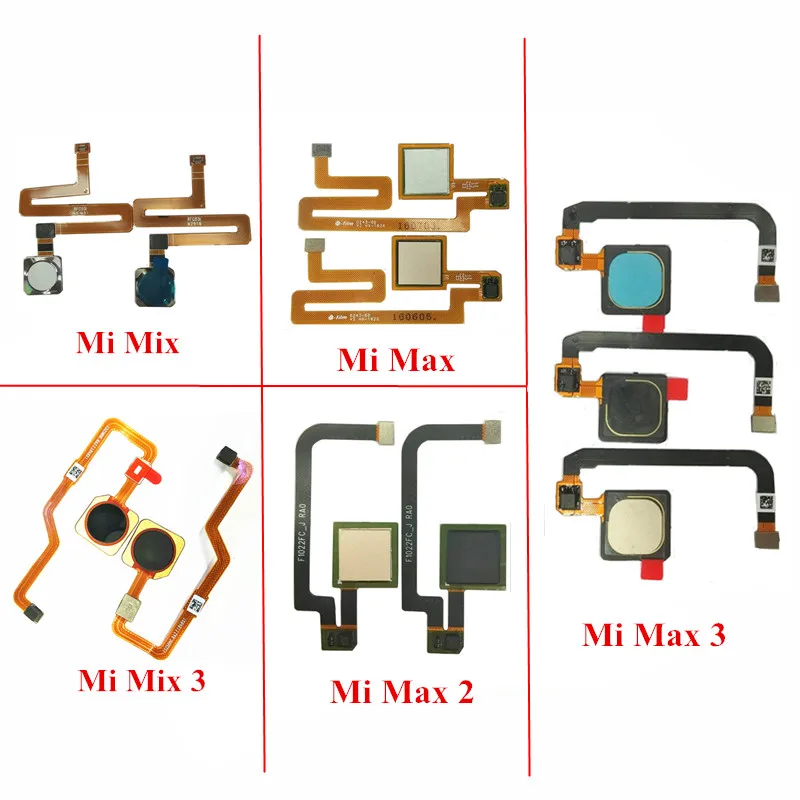 Fingerprint Scanner Touch Sensor ID Home Button Flex Cable For Xiaomi Max 2 3 Mix | Мобильные телефоны и аксессуары
