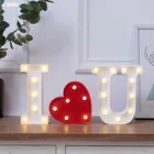 Светодиодные 3D светильники, 26 букв, 16 см