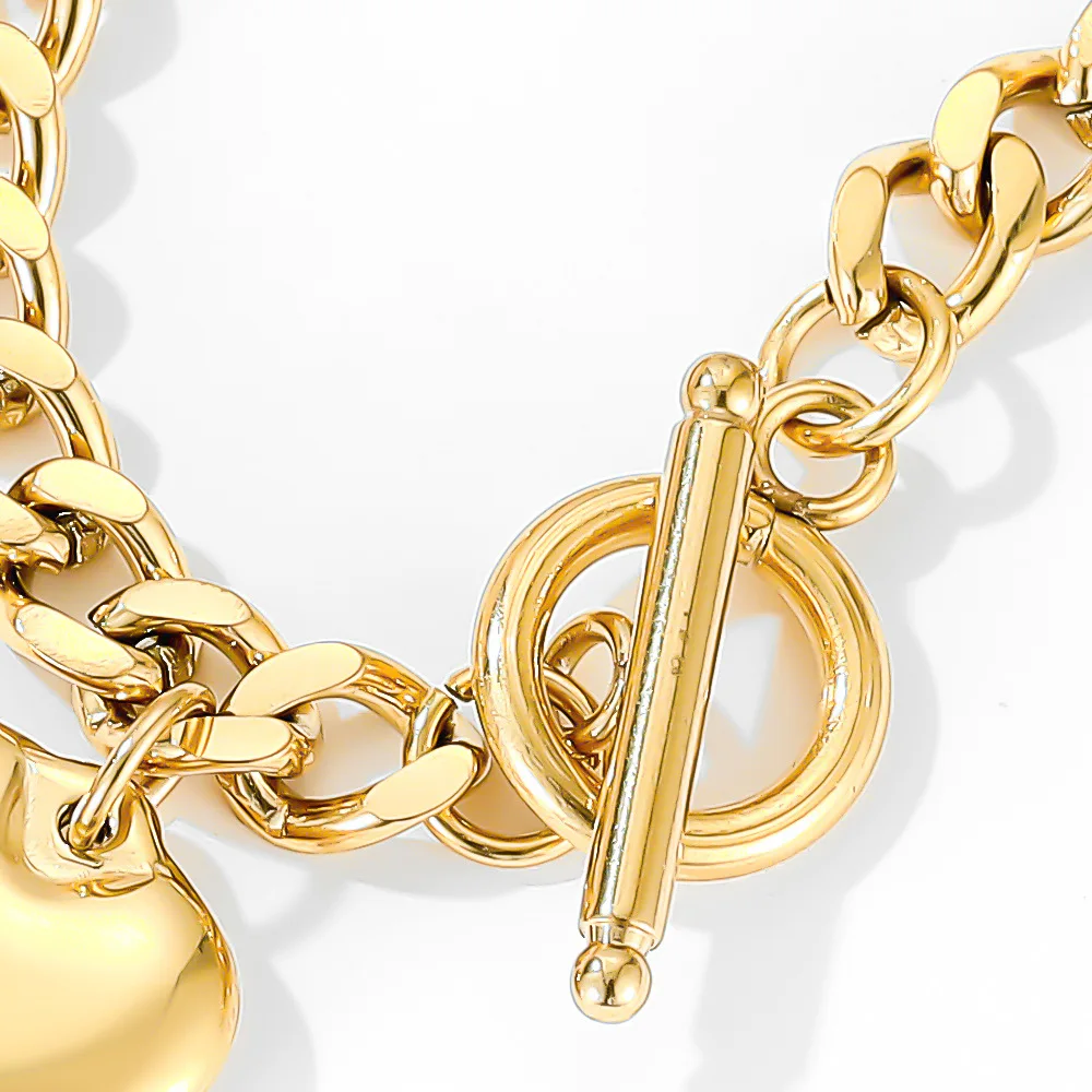 Женское колье-чокер из нержавеющей стали с пряжкой в стиле панк |