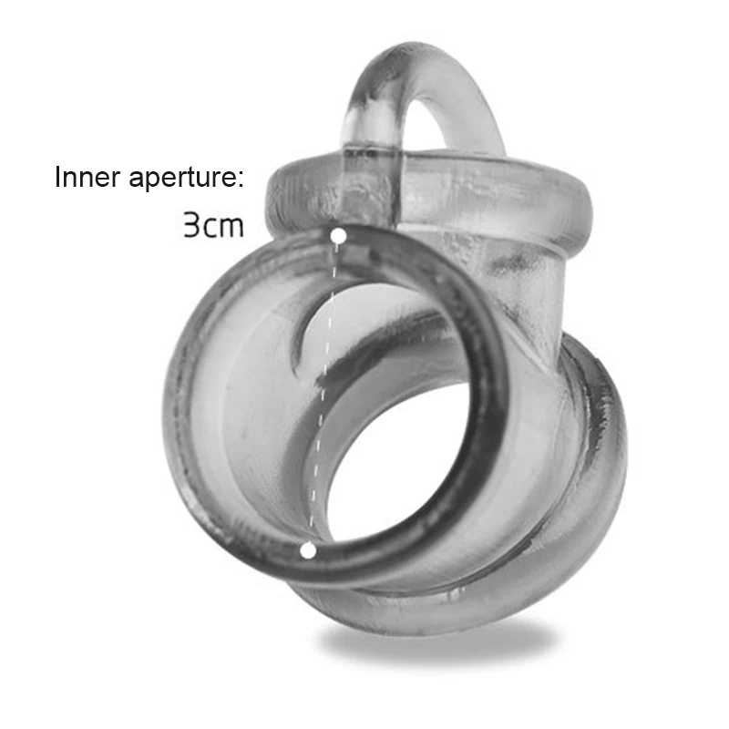 Для мужчин три замка эластичный мошонки привязки кольцо для пениса Силиконовое