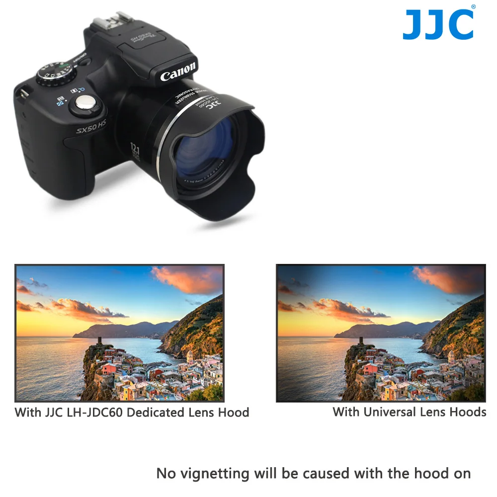 Байонетная бленда JJC для камеры CANON PowerShot SX1 IS SX10 SX20 SX30 SX40 SX50 HS SX530 заменяет объектив