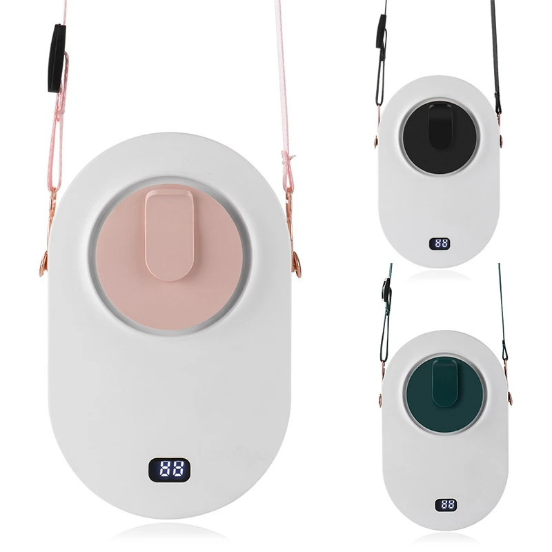 

Миниатюрный персональный шейный вентилятор с дисплеем оставшейся мощности, перезаряжаемый портативный походный вентилятор для кемпинга