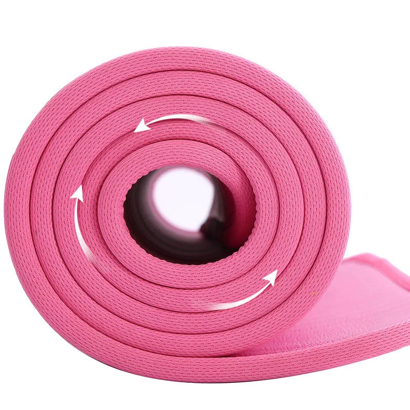 Коврик для йоги нескользящий сверхтолстый спортивный без запаха фитнеса