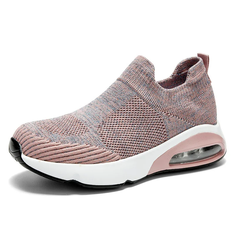 

Women Shoes Plus Size 43 Women Vulcanize Shoes Fashion Slip On Sock Shoes Female Mesh Breathable Sneakers Flat Tenis Feminino
