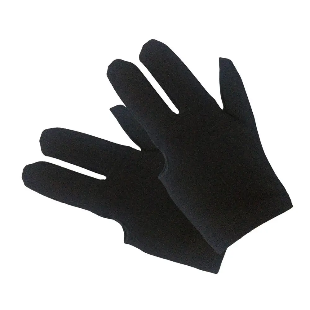 10 шт. гладкие перчатки для бильярда с тремя пальцами|Аксессуары снукера и