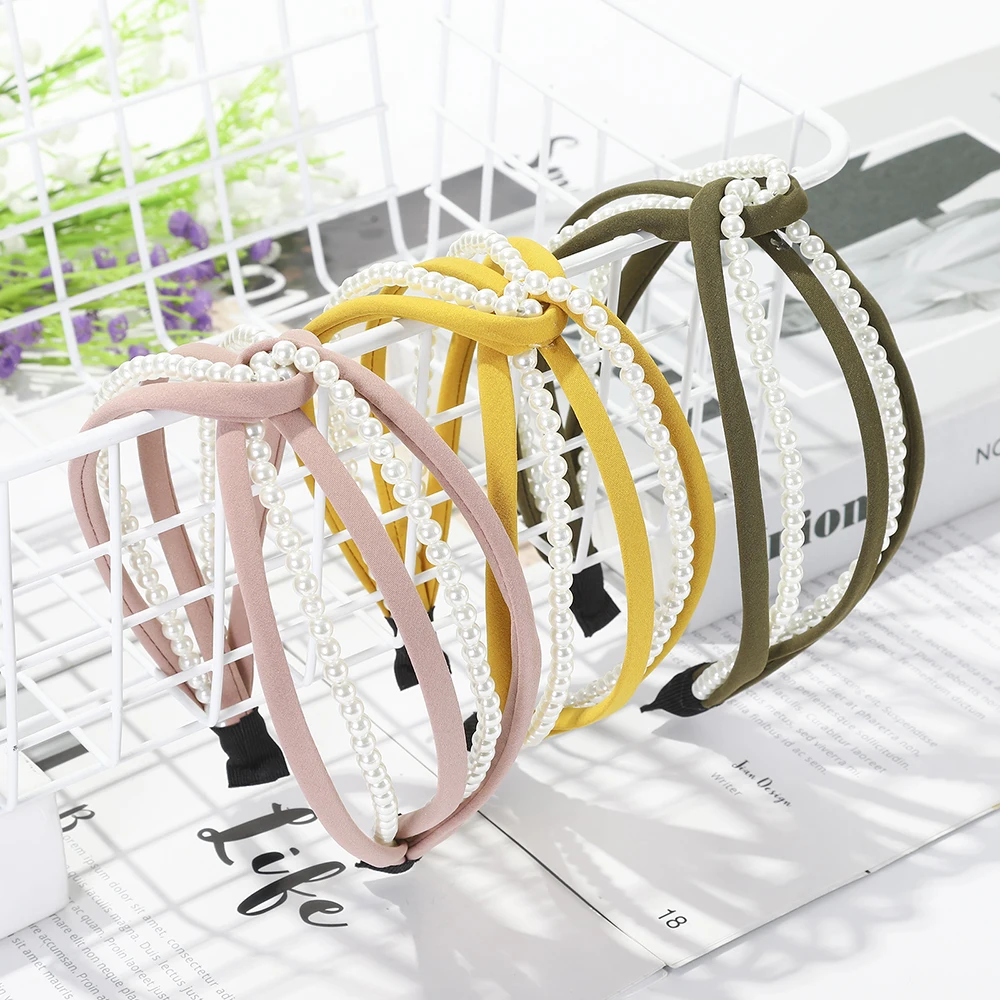 Женская повязка на голову Levao в горошек с узлом аксессуар для волос| |