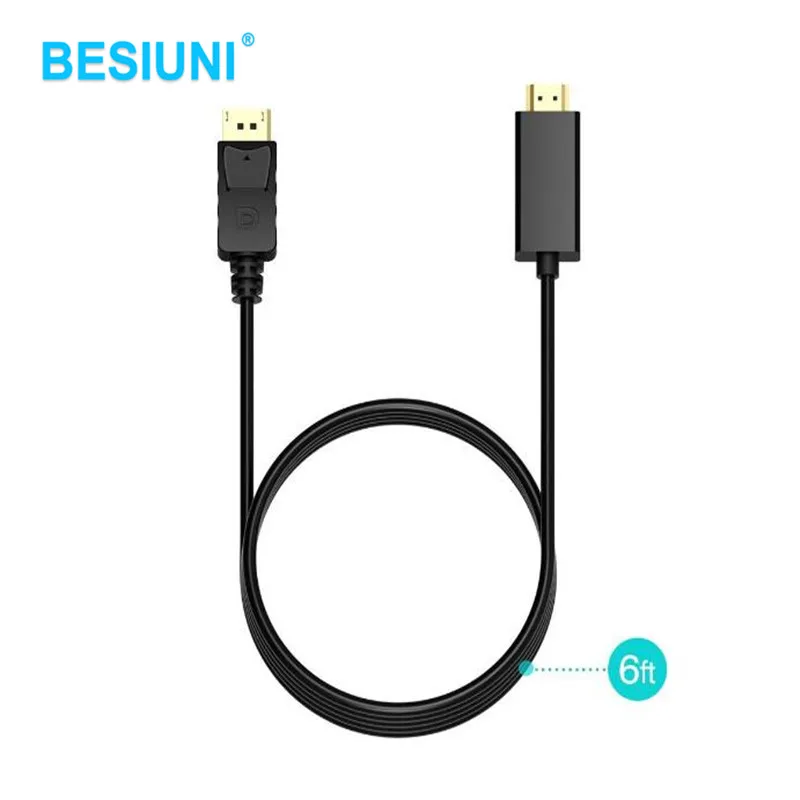 Кабель адаптер BESIUNI для ПК ноутбука HD проектора 6 футов 1 8 м|to hdmi|hdmi male cablehdmi |