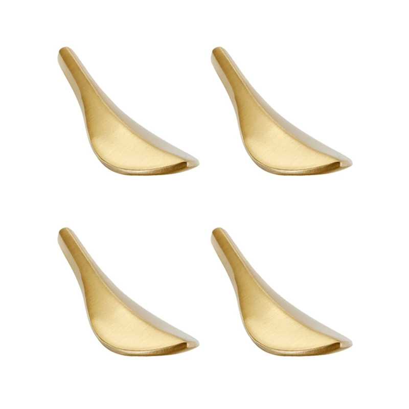 

4Pcs Leaf Knobs Handles Brass Gold Drawers Cabinets Door Pull Handles for Kitchen Cupboard Bedroom Table(with Screws)