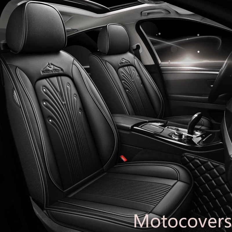 

Motocovers New Car Seat Covers For Sedan SUV Durable Leather Universal Five Seats Set For 5 Seater P26921-5