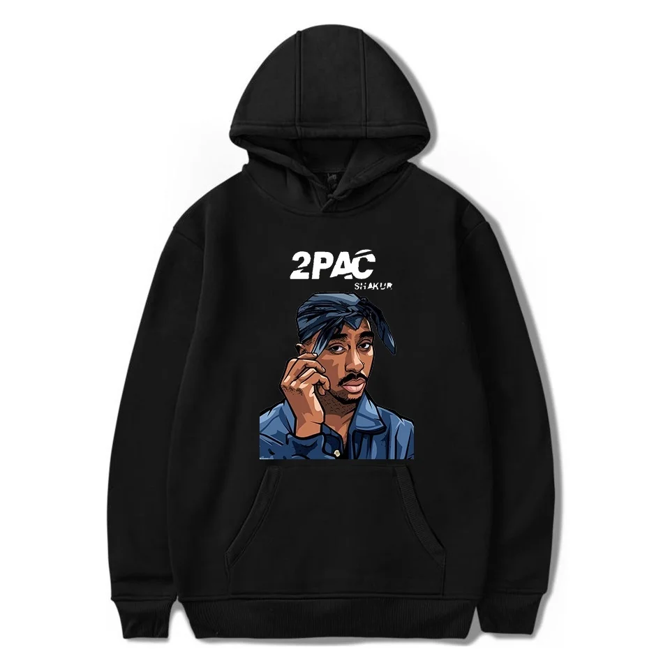 

Tupac 2pac Unisex Hoodie Autumn and Winter Printed Long Sleeve Sweatshirt Sportswear Fashion Casual Harajuku Pullover Jacket