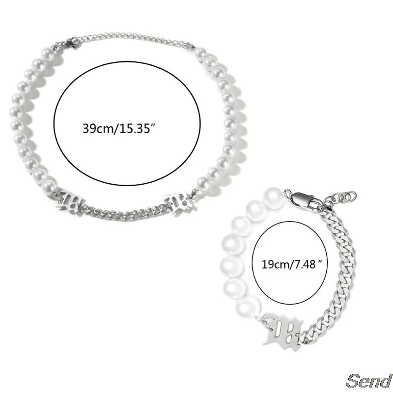 2 шт., Женский комплект из колье и браслета