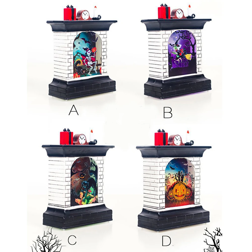 Новые Лампочки для Хэллоуина камин пластина светодиодное освещение креативный