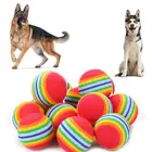 Радужные игрушки для домашних животных, мяч, красочная игрушка для кошек, мяч для жевания, погремушка для царапин, товары для тренировок