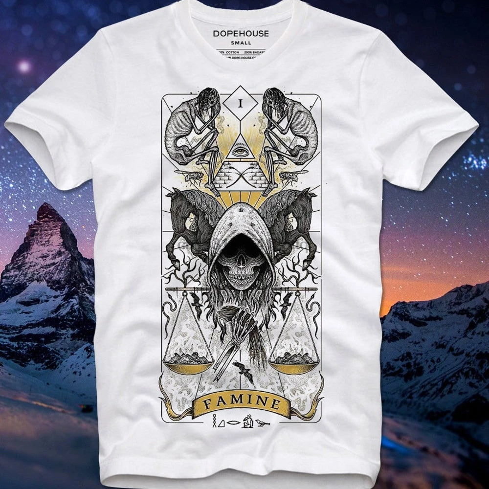 Футболка с изображением дьявола демона голода готики | Мужская одежда