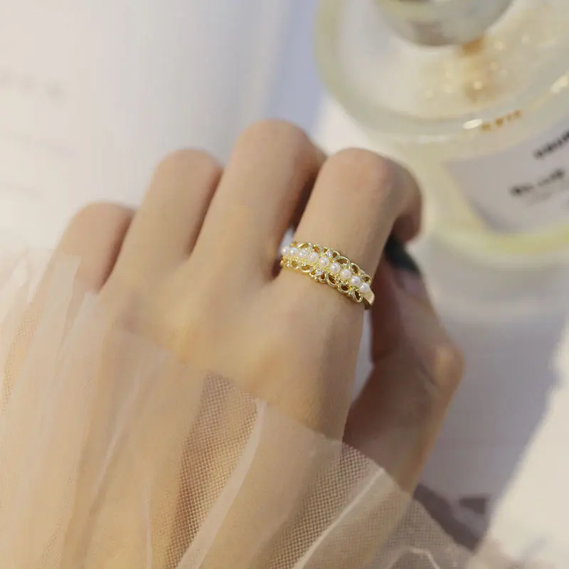 Благородное Открытое кольцо с золотой короной ювелирные изделия из