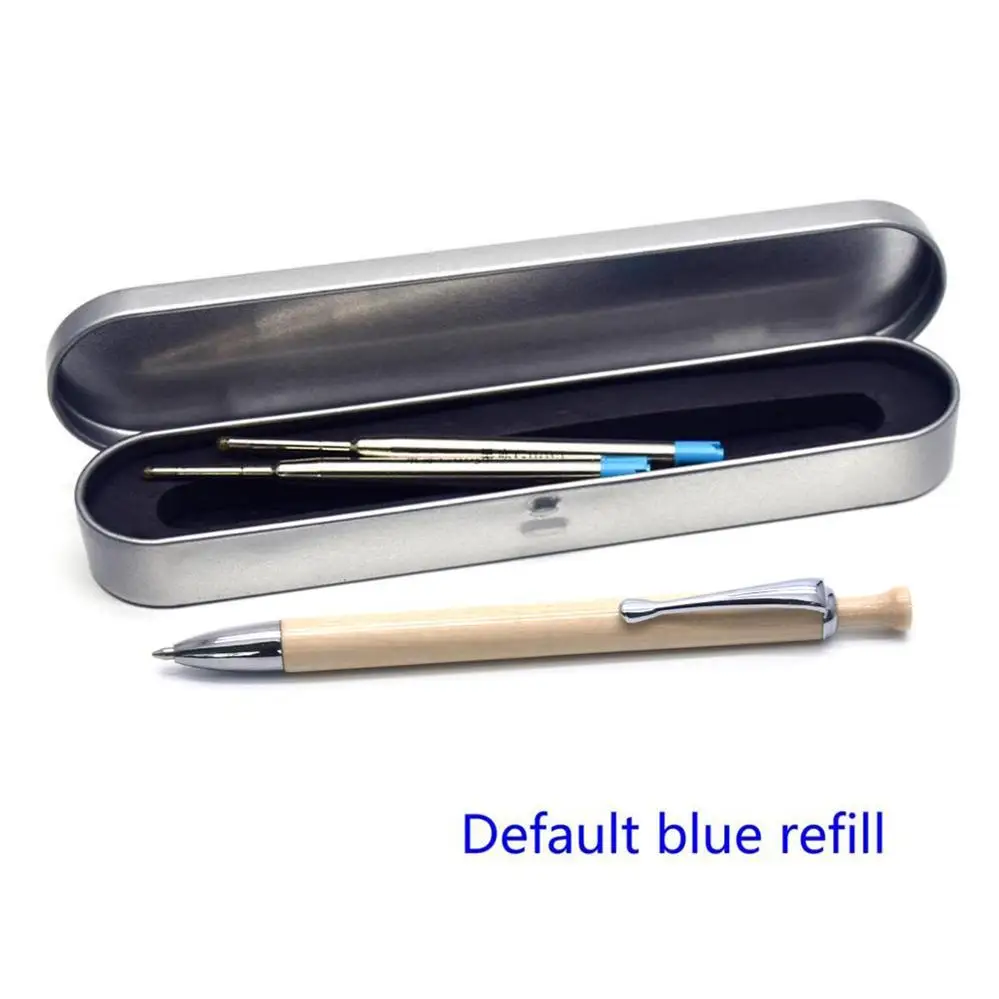 Pen box - Blue ink Guoyi A225 роскошная деревянная шариковая ручка для обучения в офисе для школы канцелярский подарок; ручка для письма в отеле - Цвет: Pen box - Blue ink