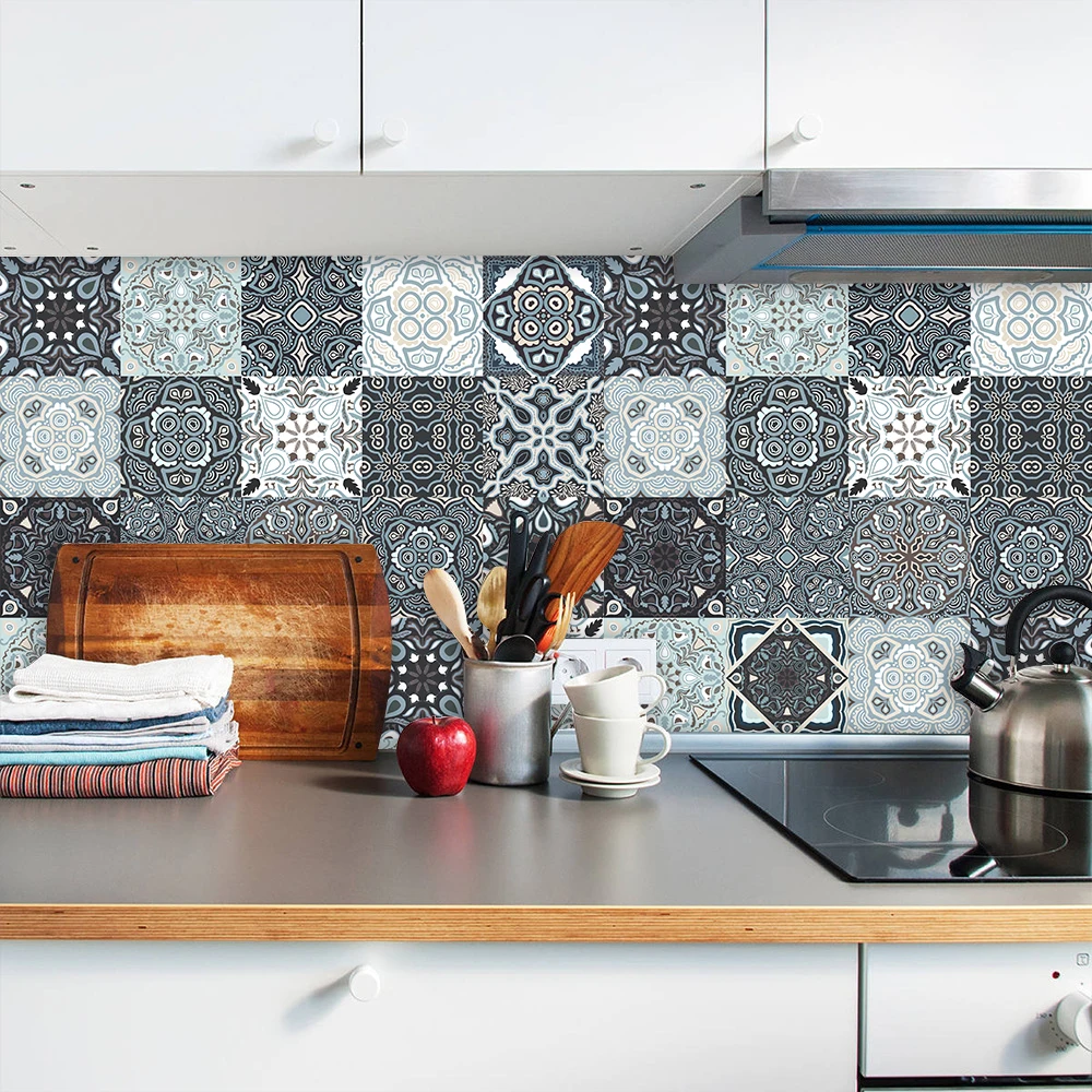 

Strip Tile Self-adhesive Wall Sticker Kitchen Bathroom Furniture Stairs Refurbish Home Decoration Modern PVC Art Mural Wallpaper