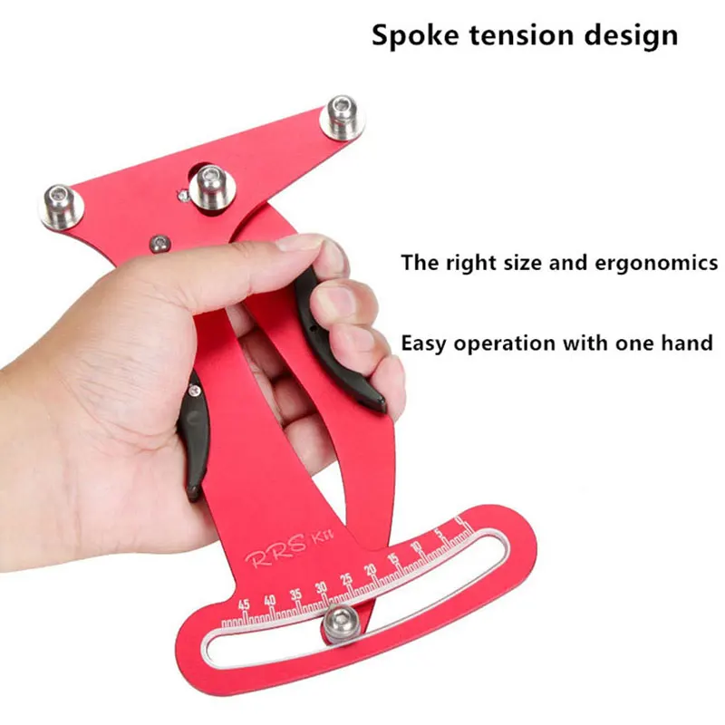 

Bicycle Spoke Correction Tool Spoke Tension Meter Wheel CNC Reliable Indicator Freewheel Pedal Spoke Chain Repair Correction