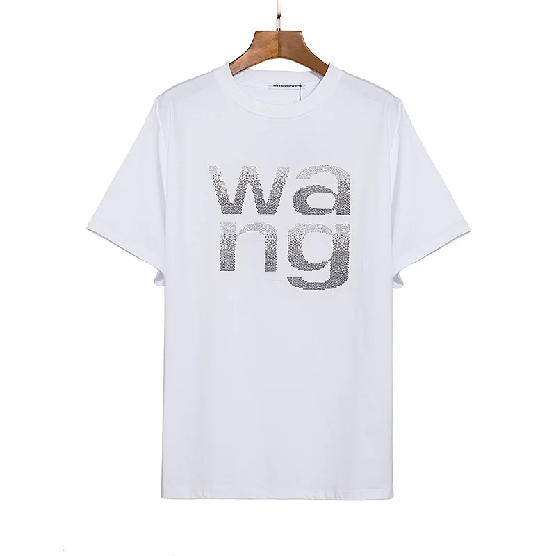 

Summer Aw King's Letter Print Short-Sleeve T-shirt European and American Fashion Brand European Style
