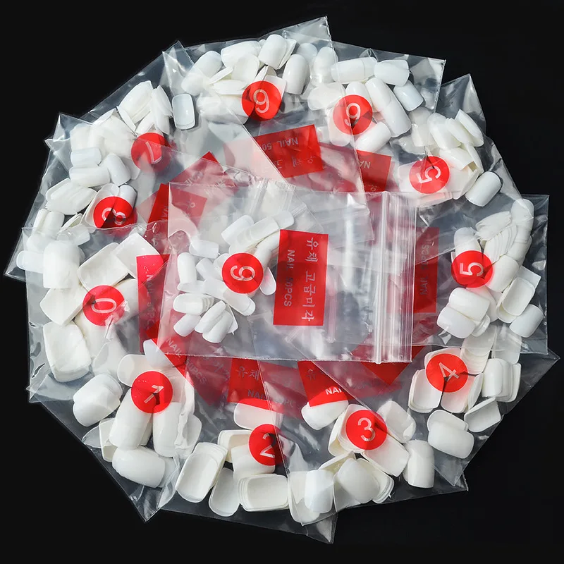 500 шт. накладные ногти короткое полное покрытие квадратные овальные