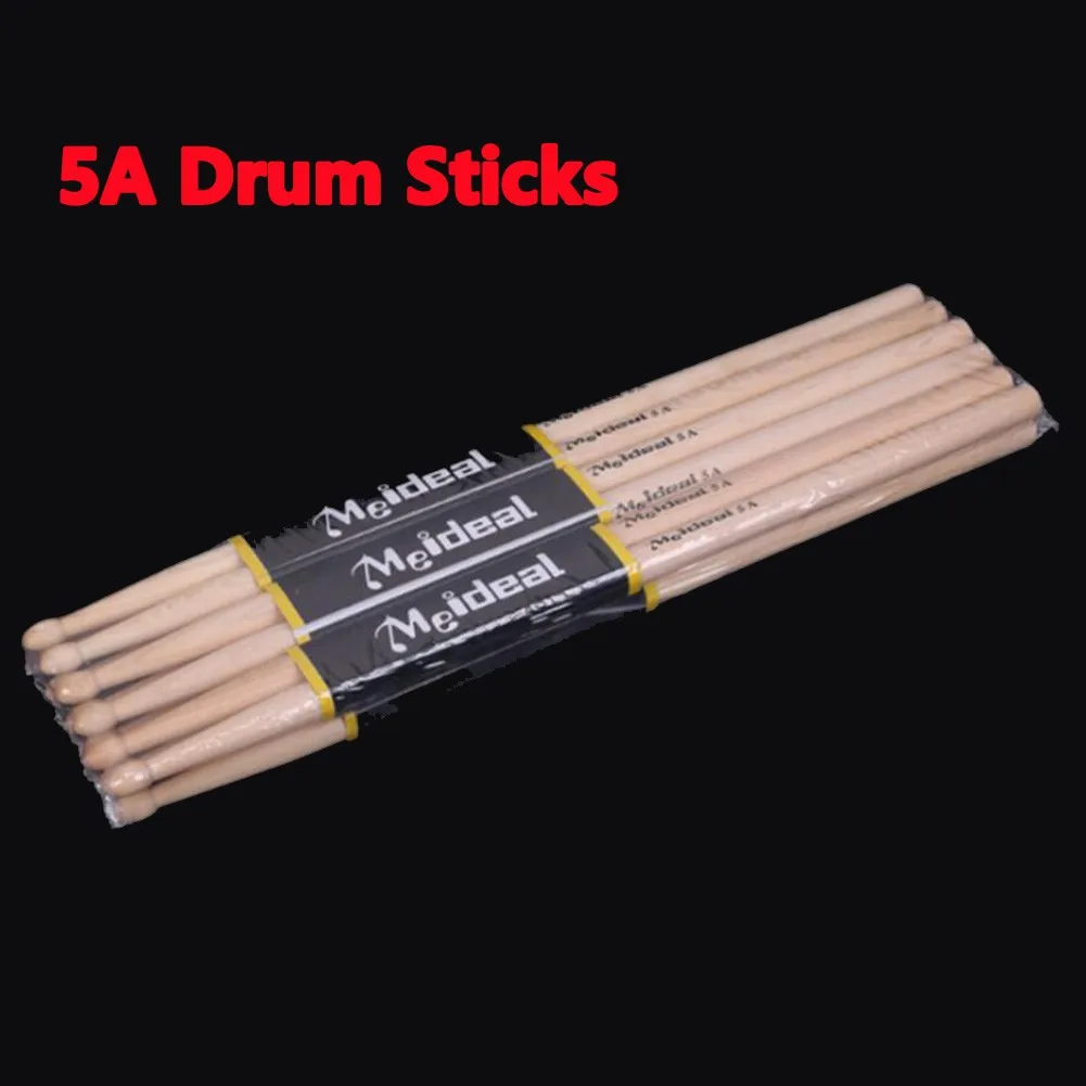 Enlarge 1/4/10 Pairs Drum Sticks 5A Drumsticks Maple High Quality Wood Percussion Sticks Percussion Instrument Accessories