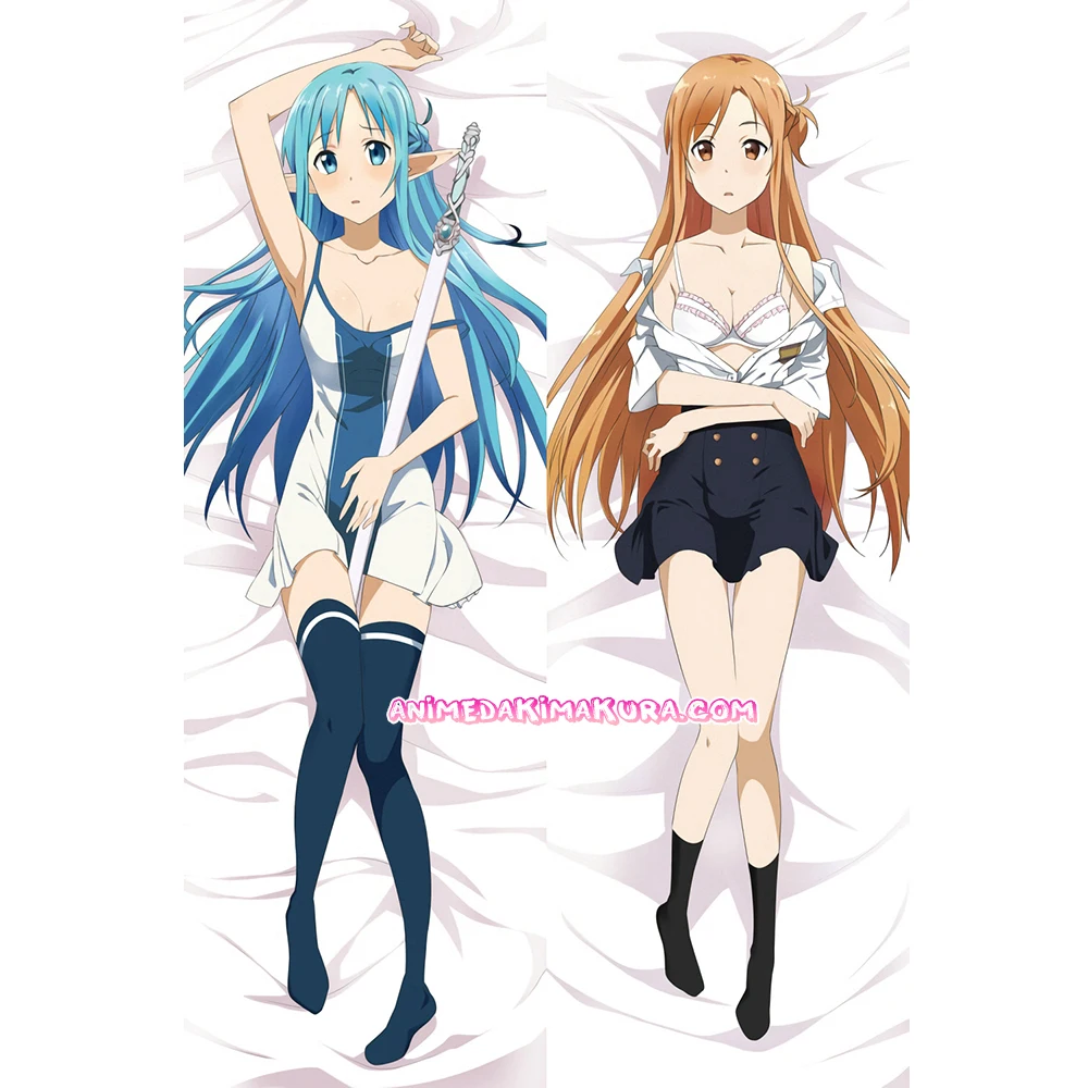 

Sword Art Online Gun Gale Online GGO Asuna Yuuki Anime Girl Dakimakura Hugging Body Pillow Case Cover