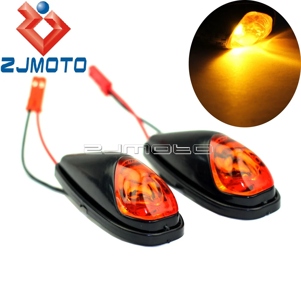 

Мини Светодиодные поворотники для мотоциклов, желтый свет, указатели поворота, боковые указатели поворота для Honda, Yamaha, Suzuki, Kawasaki