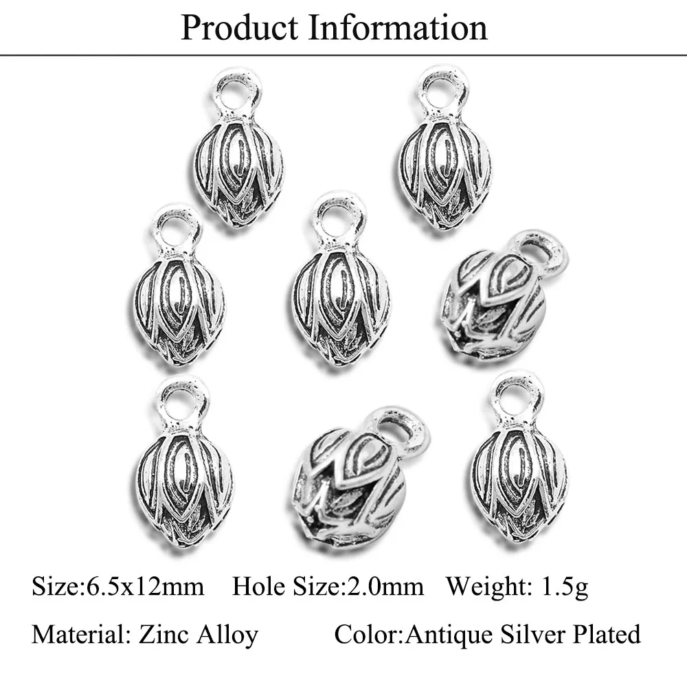 15 шт./лот Подвески для изготовления ювелирных изделий в виде цветка оптовая