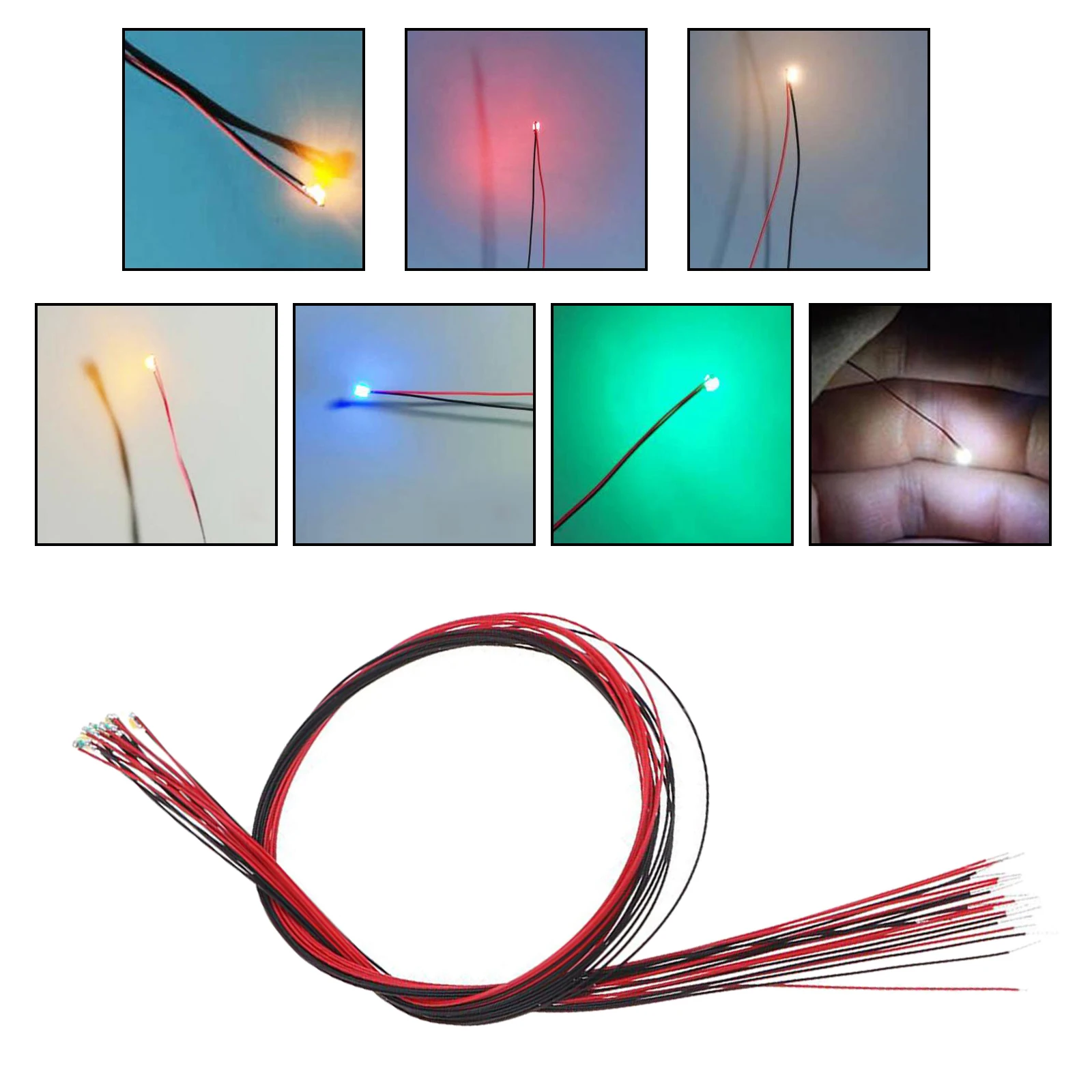 

20 x Pre Wired 0805 SMD led street Lights Pre-soldered lamps HO N