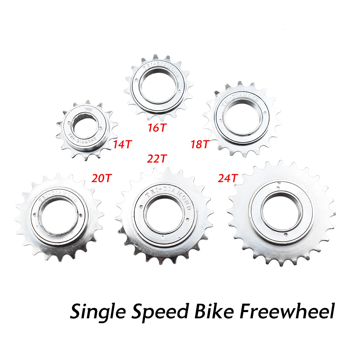 

14 16 18 20 22 24T BMX Fixed Gear Bike Free Flywheel 34mm 40 Clicks Sprocket Single Speed Bicycle Freewheel