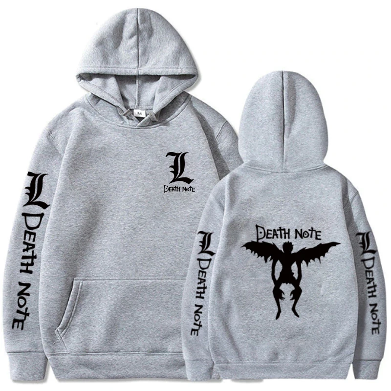 

Death Note Anime Hoodie Pullover Tops Long Sleeve Double Sided Print Uniex Cloths