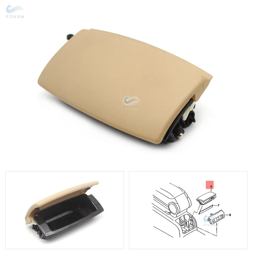 

Car Interior Under Armrest Box Rear Ashtray Cover for Audi A4 B6 B7 2002 2003 2004 2005 2006 2007 2008 8E0 857 961 Beige