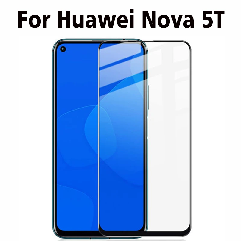 Закаленное стекло с полным покрытием для Huawei NOVA 5T защитная пленка экрана 2 шт. |