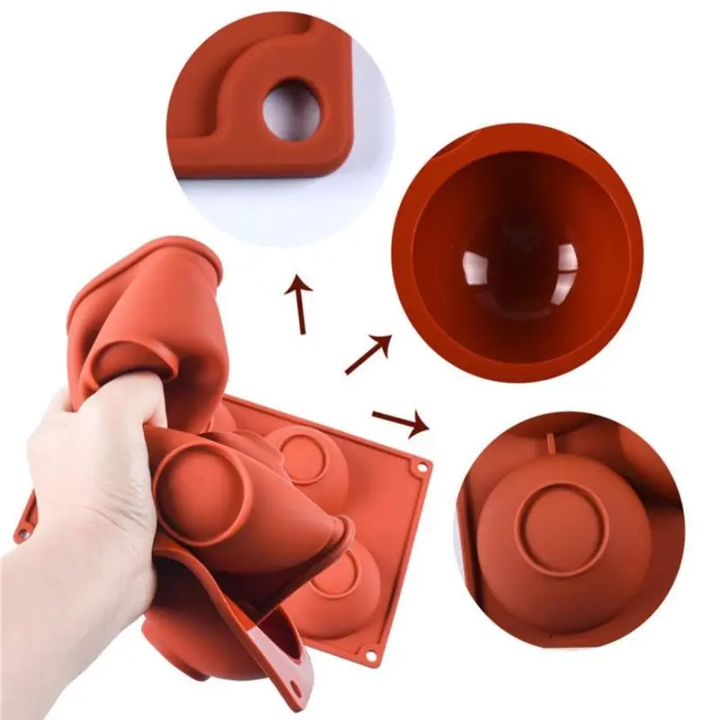 

Bakeware Cake Mold Silicone Non-Stick 3D Half Sphere Chocolate Pastry Tools