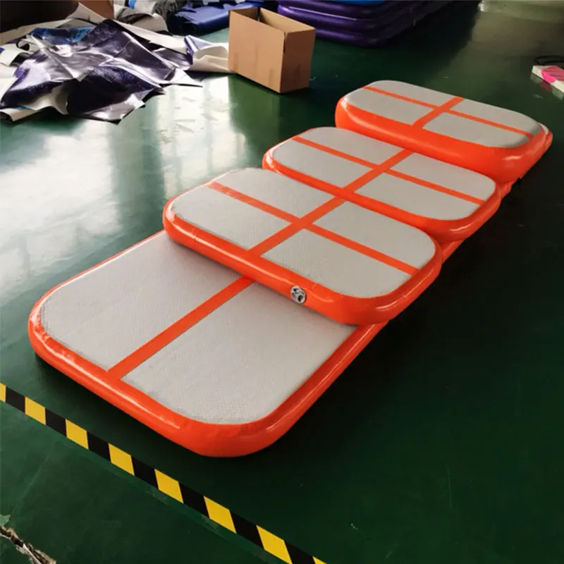 Надувной коврик для гимнастики 3 м цвет зеленый мятный | Игрушки и хобби