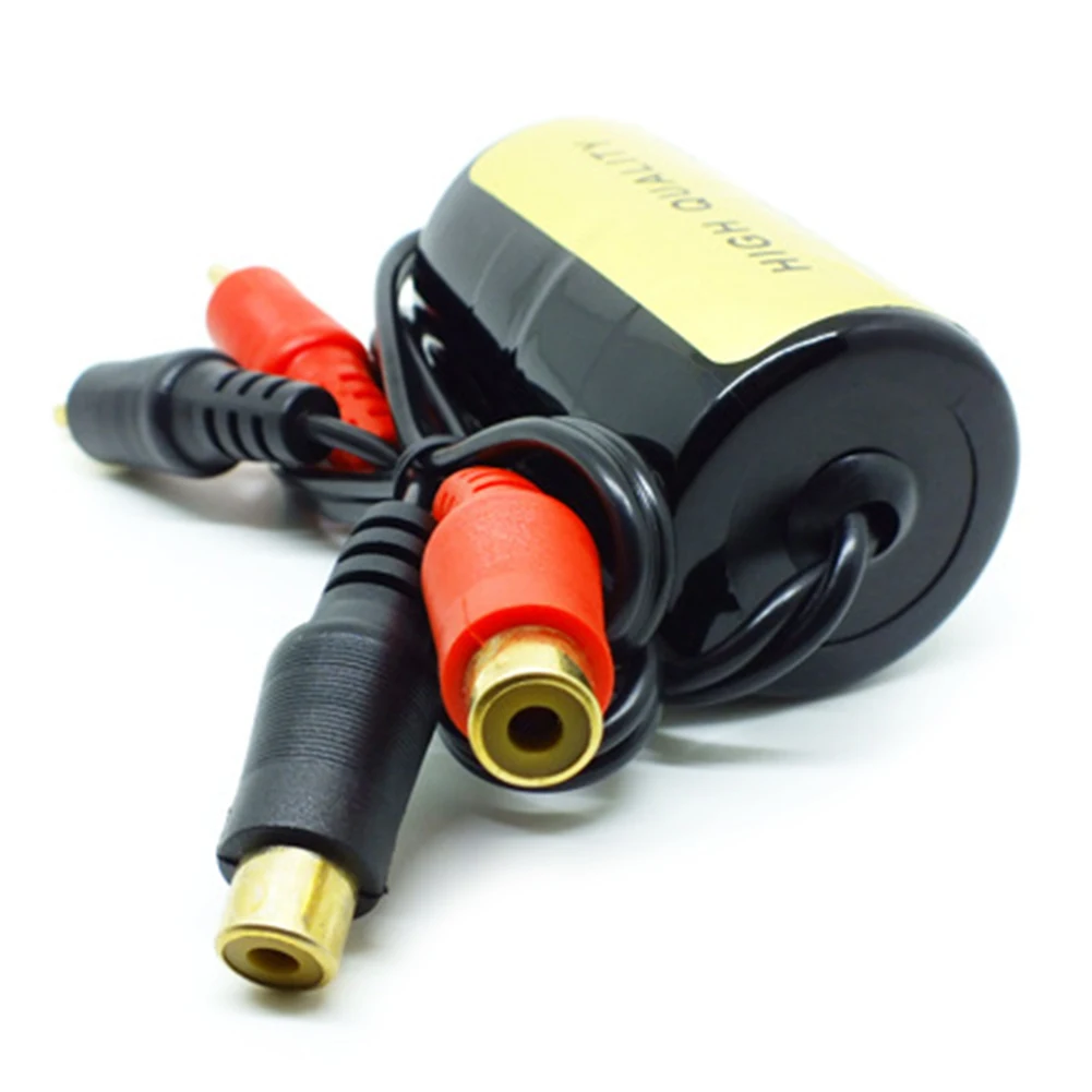 

Audio Anti-Noise RCA Ground Loop Isolator Noise Filter Female To Male Earthing High Quality for Car Audio Systems