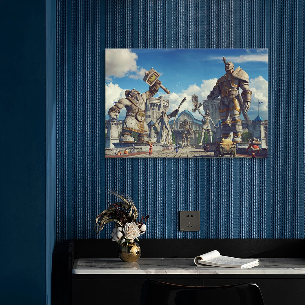 Картина на холсте Долина героев широкий Настенный декор для спальни без рамки