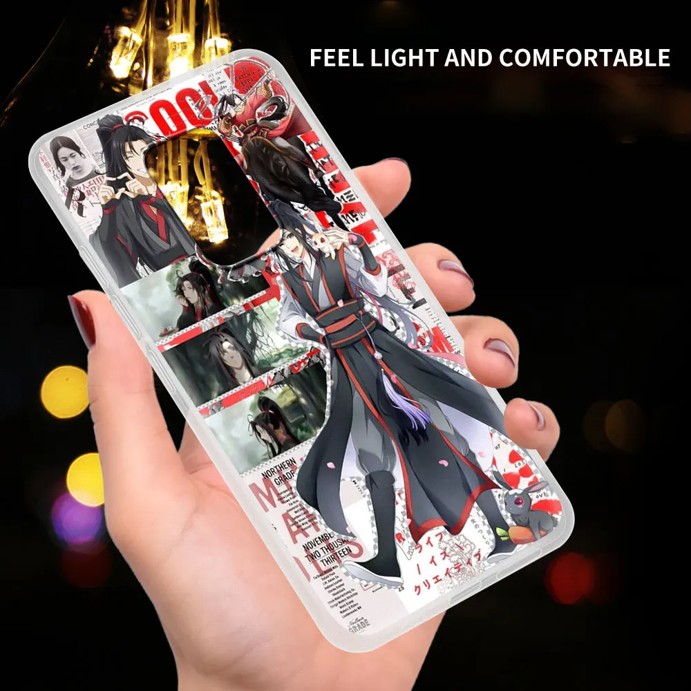 

Tian Guan Ci Fu Cute Case For Xiaomi Redmi Note 9S 8 9 8T 9T 7 K30 Pro Translucent Phone Cover 8A 7A 6 9A 9C Frosted Shell Anime