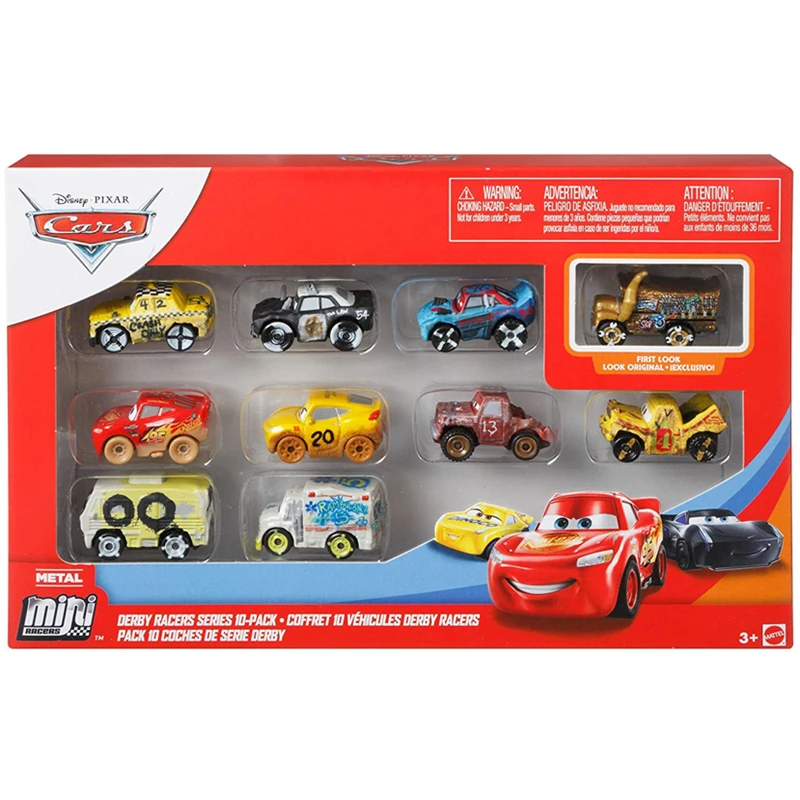 Disney Pixar Cars3 мини игрушечный автомобиль GKG09 литая молния McQueen miss police car topspeed trot