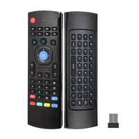 mx3 wireless keyboard t3 smart remote control 2 4g rf backlit air mouse with voice microphone for x96 tx3 h96 for android tv box