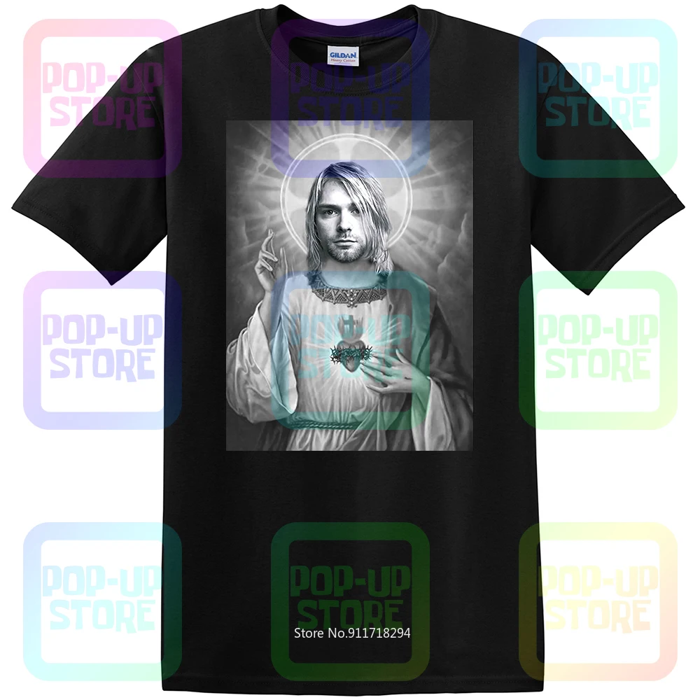 Новый Kurt Cobain спасителя Printblack S Hommetumblr Camisetas рубашка мужская футболка унисекс