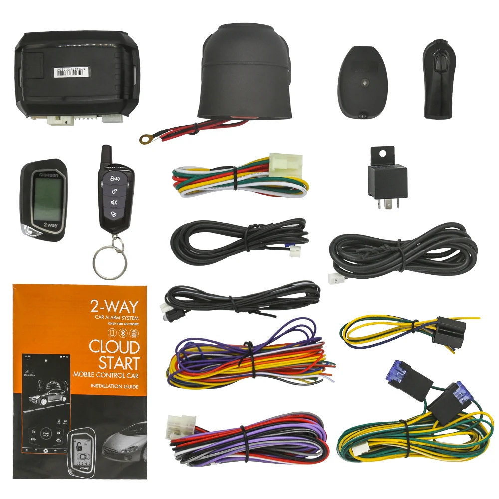 Автомобильная сигнализация программируемая двухсторонняя с цветным ЖК-дисплеем